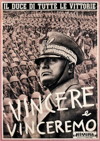 Cartel de propaganda italianos de la Segunda Guerra Mundial
