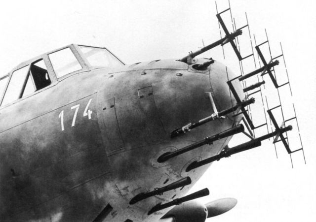 Lichtenstein en un Ju 88