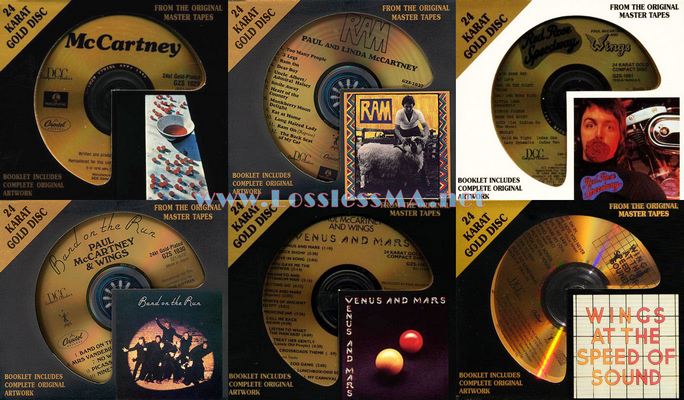 Paul McCartney & Wings - 6 Albums (DCC Compact Classics, Remastered, 24-Karat Gold CD)