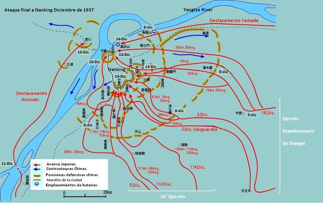El plano muestra el ataque final que comenzó el 5 de diciembre