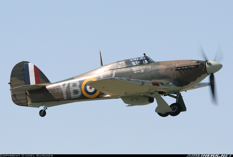 Hawker Hurricane Mk IIc, Nº de Serie LF363. Conservado en el Battle of Britain Memorial Flight en Lincolnshire, Inglaterra