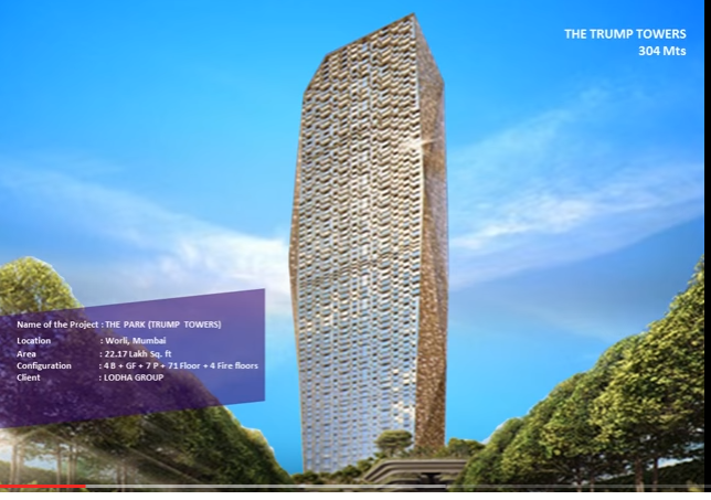 Mumbai Trump Tower The Park 244m 800ft 77 Fl T O
