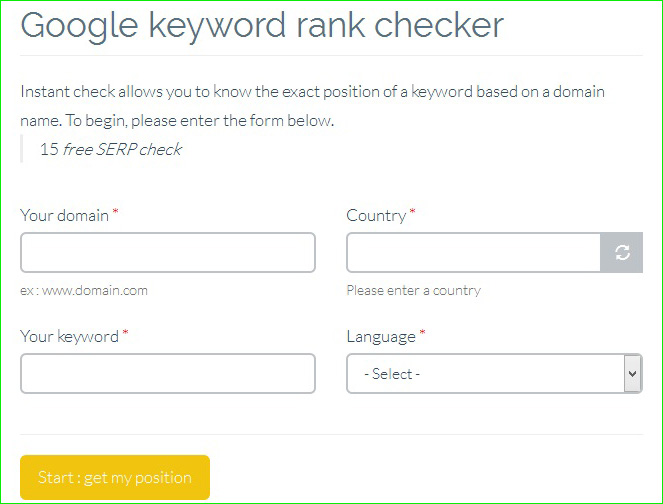 online keyword rank checker