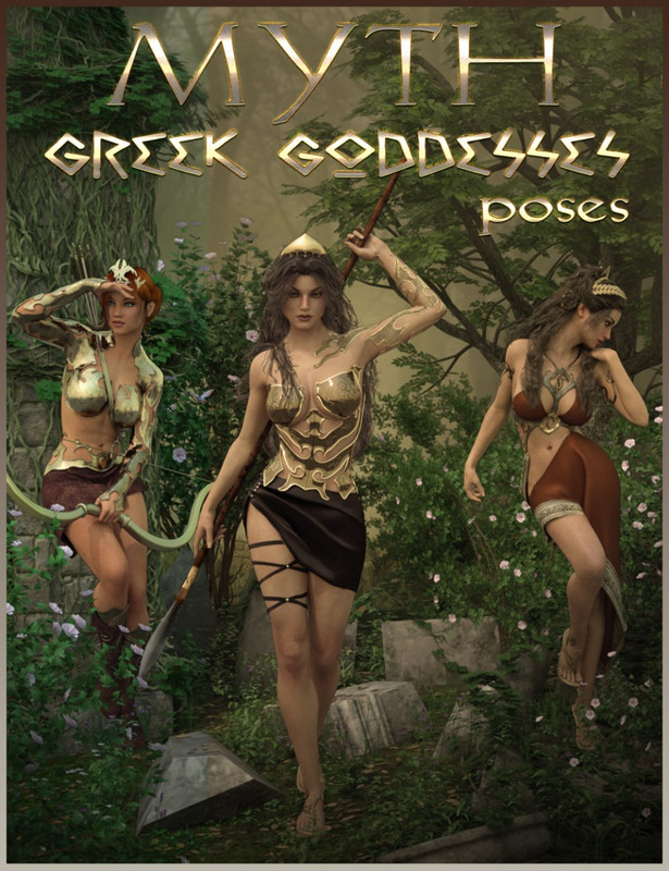 00 main myth greek goddesses poses daz3d